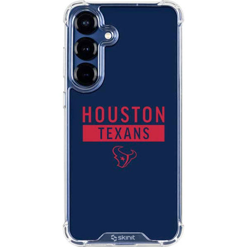 NFL Houston Texans Blue Performance Series Galaxy S25 Clear Case